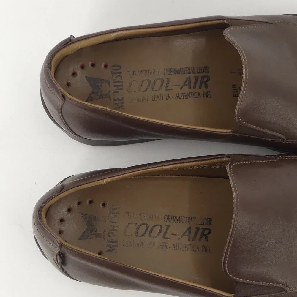 Mephisto Shoes Mens Size‎ 9.5 Leather Slip On Comfort Loafers Cool-Air 70577